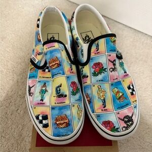 Vans Multicolor Lotería Kids Slip-On Sneakers